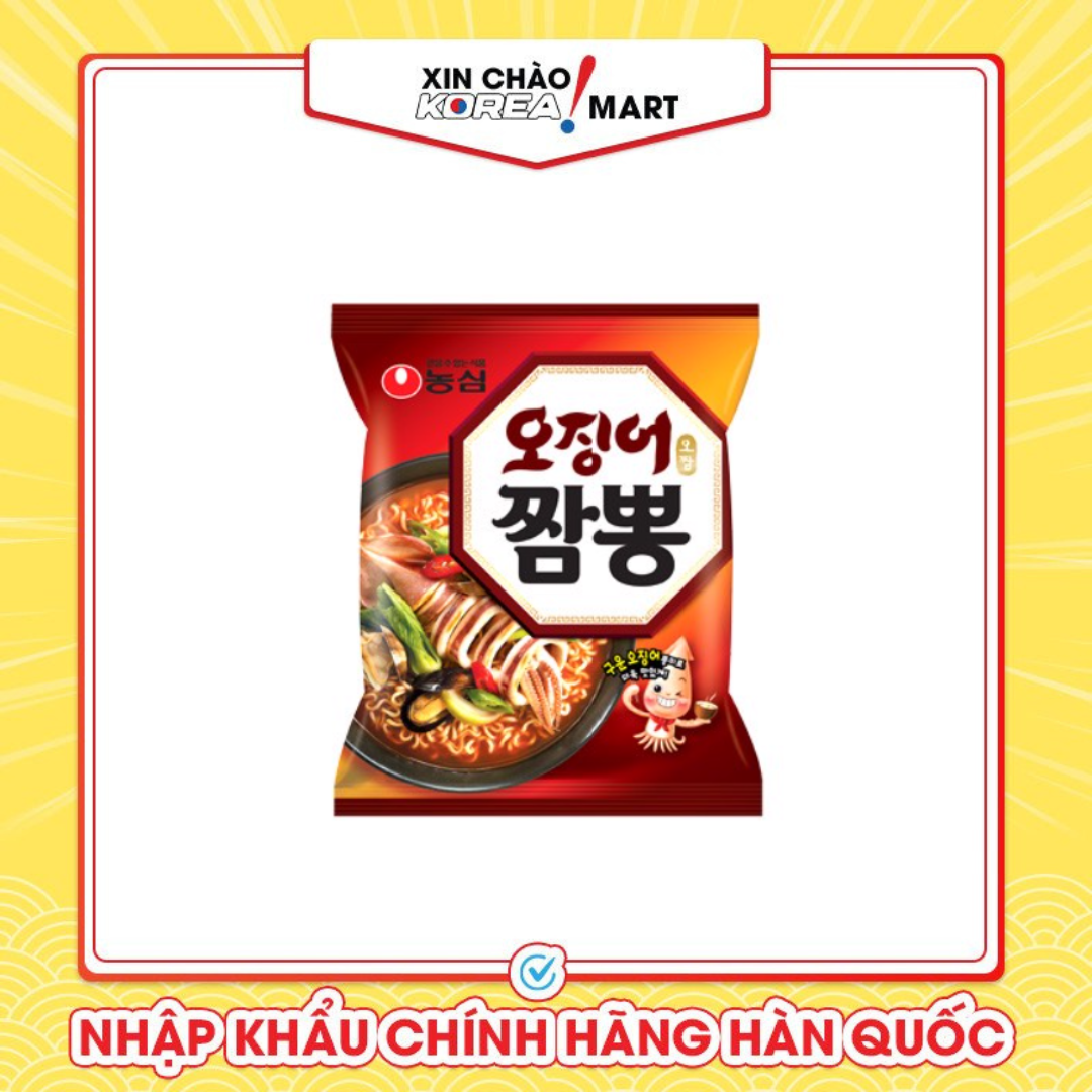 Mì mực Jjamppong124g Xin chào Korea Mart