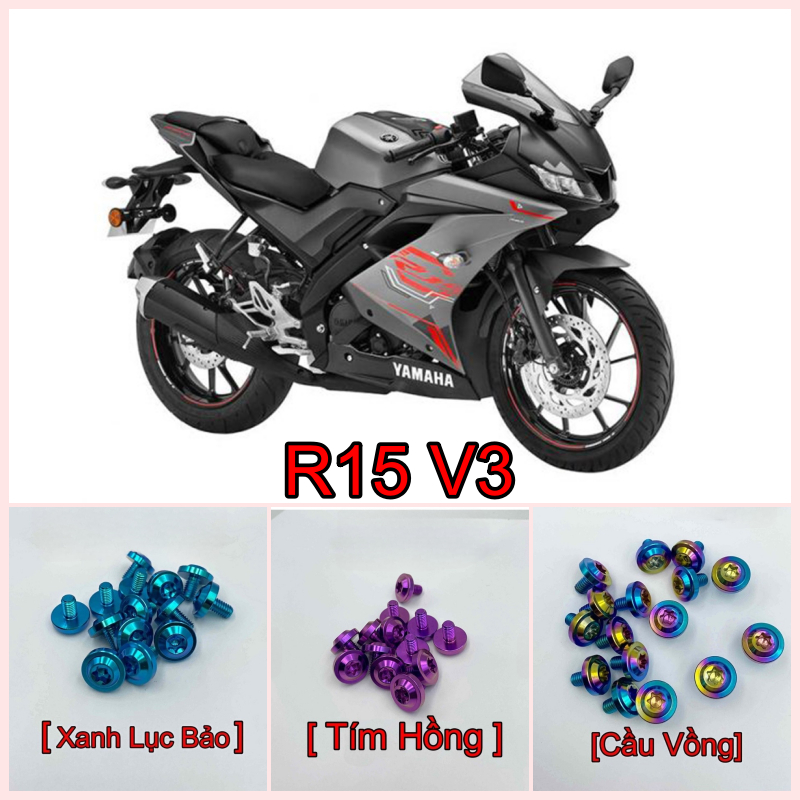 Full ốc titan gr5 xe yamaha r15v3