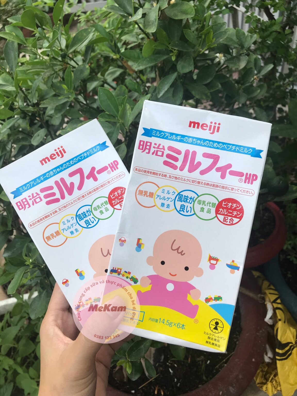 Sữa cho bé dị ứng MEIJI HP dạng thanh dùng thử