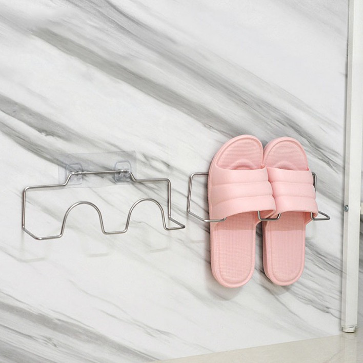 Giá treo dép dán tường, kệ để dép dán tường inox 304