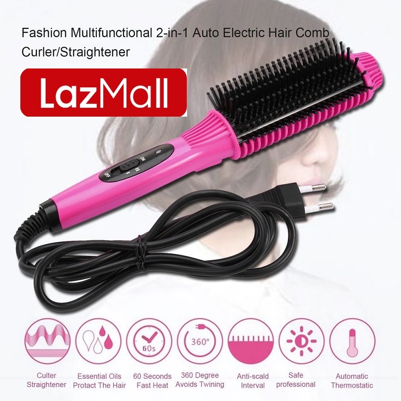 LazMall HOT Lược Điện Nova 8810 Uốn Cụp 3 Chức Năng Làm Xoăn, Uốn Phồng, Sấy Cúp, Giúp Bạn Tự Tay Tạo Những Kiểu Tóc Thời Trang, Quyến Rũ Mà Không Tốn Quá Nhiều Thời Gian, Chi Phí.
