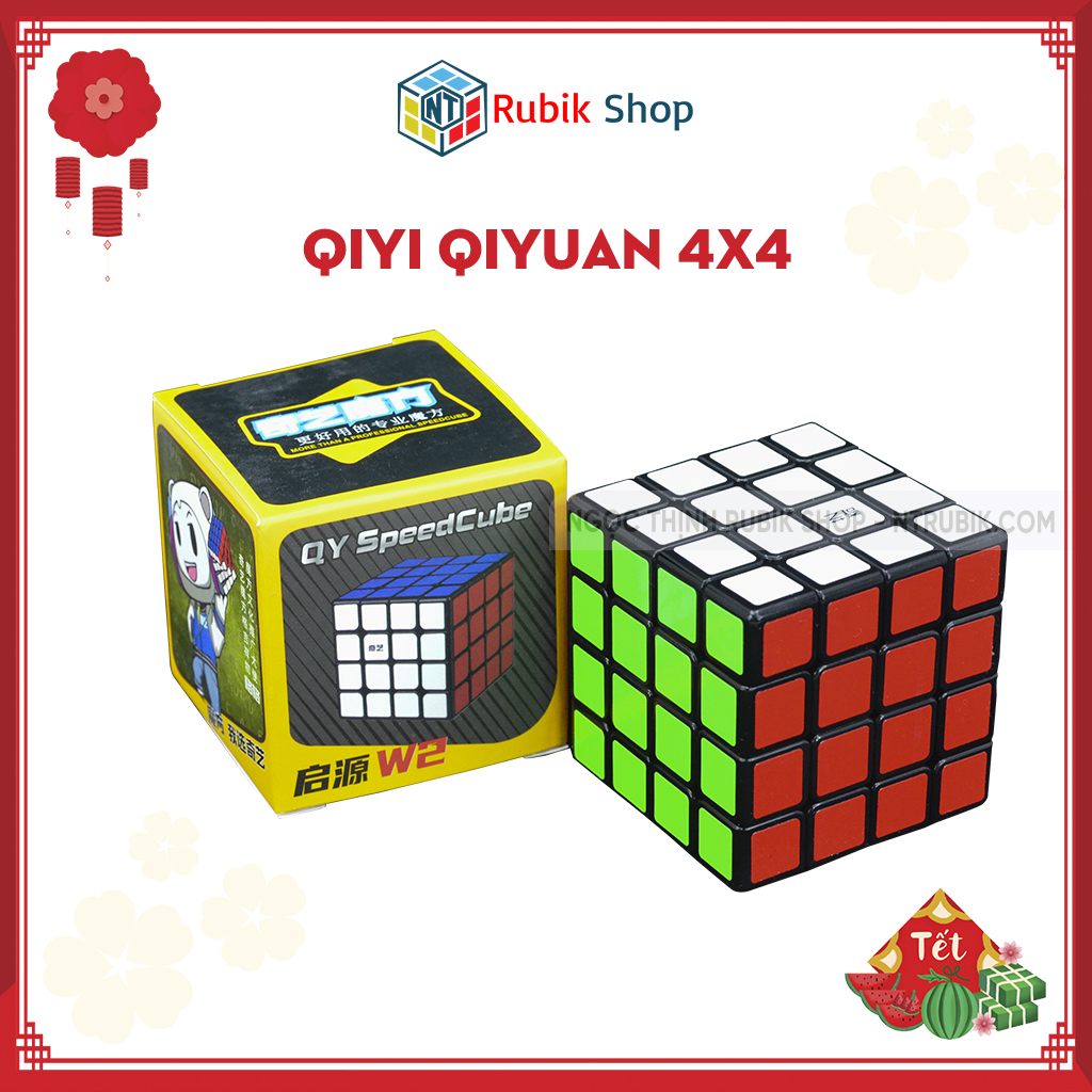 Đồ chơi rubik 4x4x4 - qiyi qiyuan w2 4x4x4 black