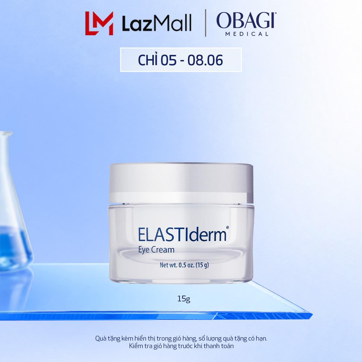 Kem dưỡng làm mờ nếp nhăn vùng da mắt ELASTIDERM® Eye Cream 15g