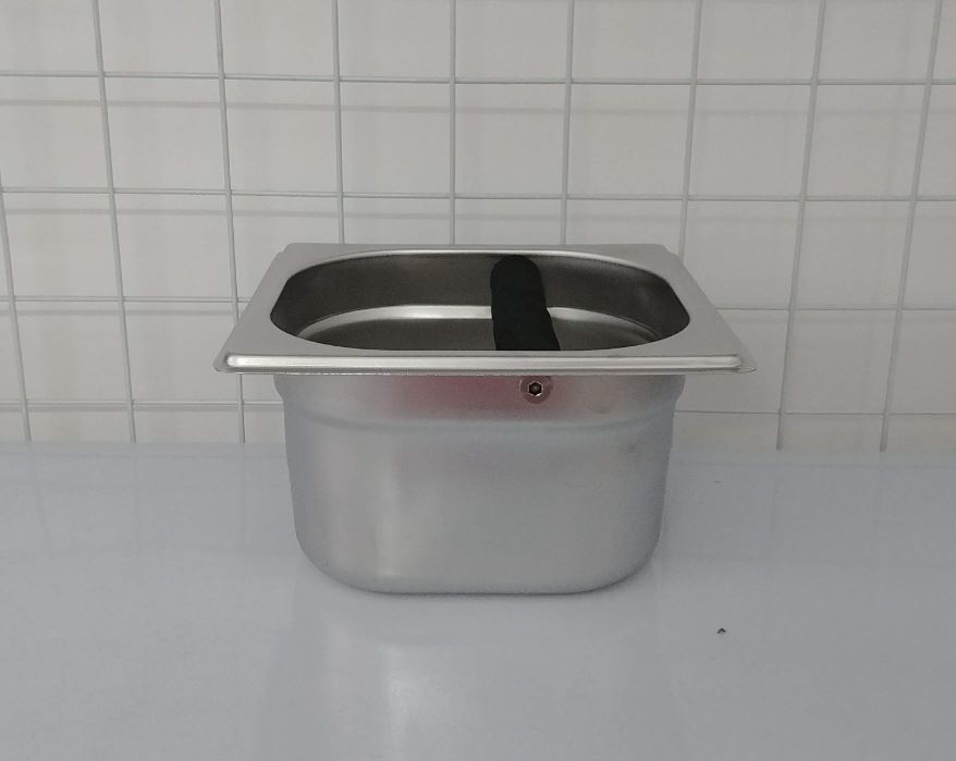Dụng cụ đập bã cà phê inox knock box - cao 10cm / 15cm