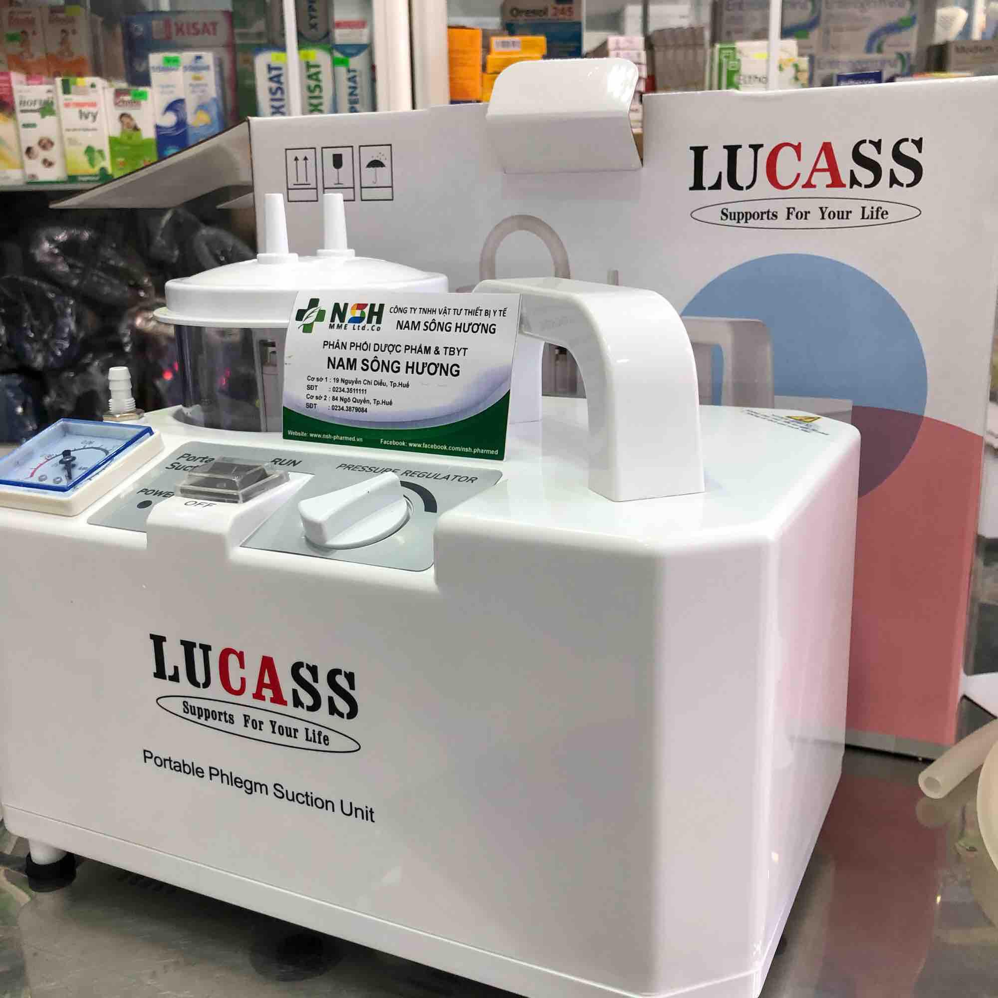 Máy hút dịch, hút đờm đàm nhớt mũi họng 1 bình Lucass SS-A6
