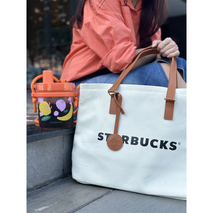 Túi Tote Starbucks in White