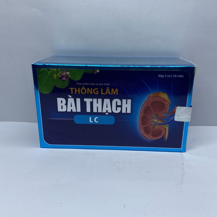 Thông lâm bài thạch - làm chậm quá trình tái tạo hình thành sỏi thận - hộp 50 viên