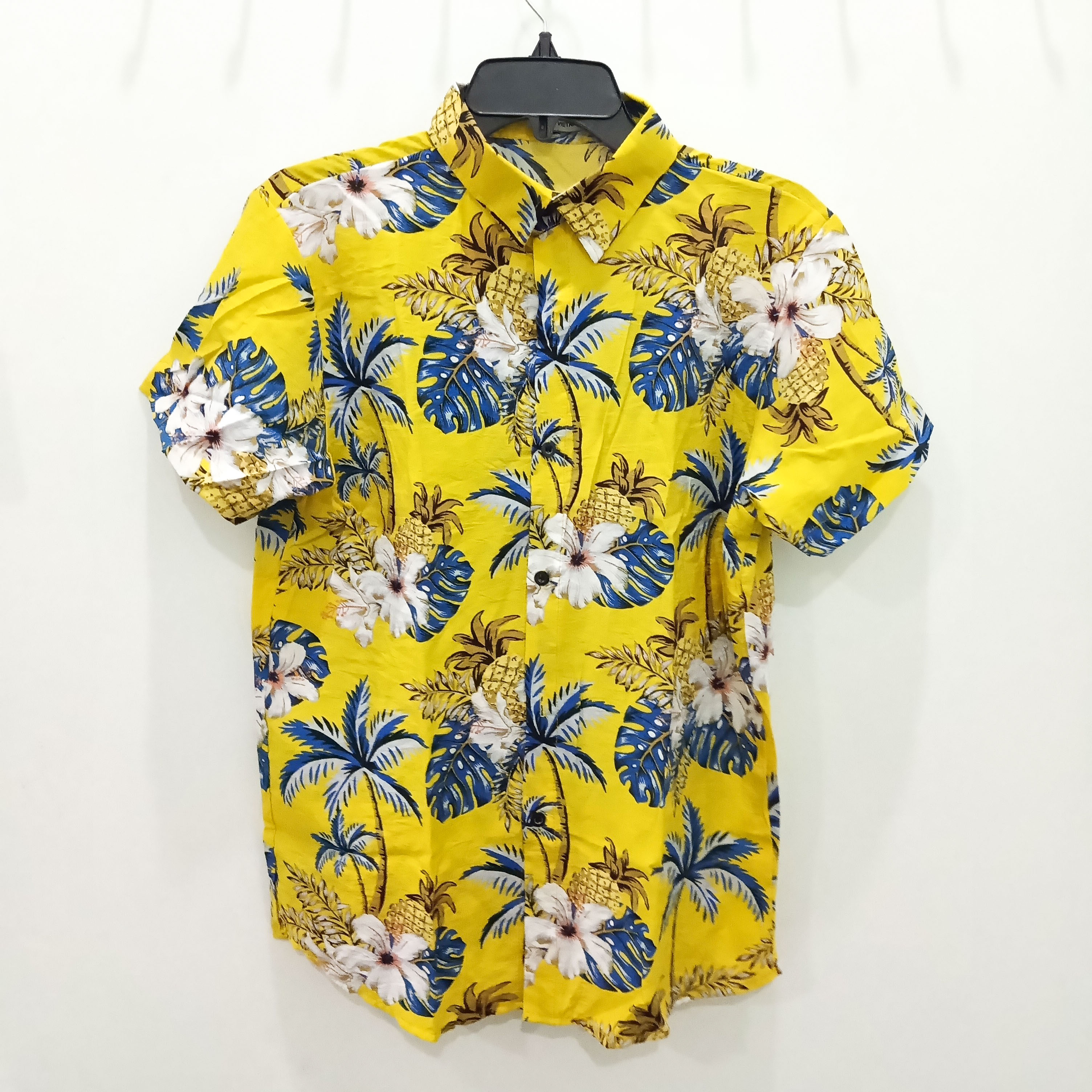 [HCM]Áo sơ mi Hawaii áo hoa lá cây áo đi biển vải kate đũi - ASM42