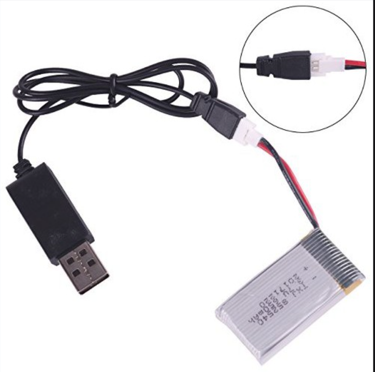 Pin và sạc usb 3.7v 600mah Pin Lipo có mạch bảo vệ đồ chơi máy bay