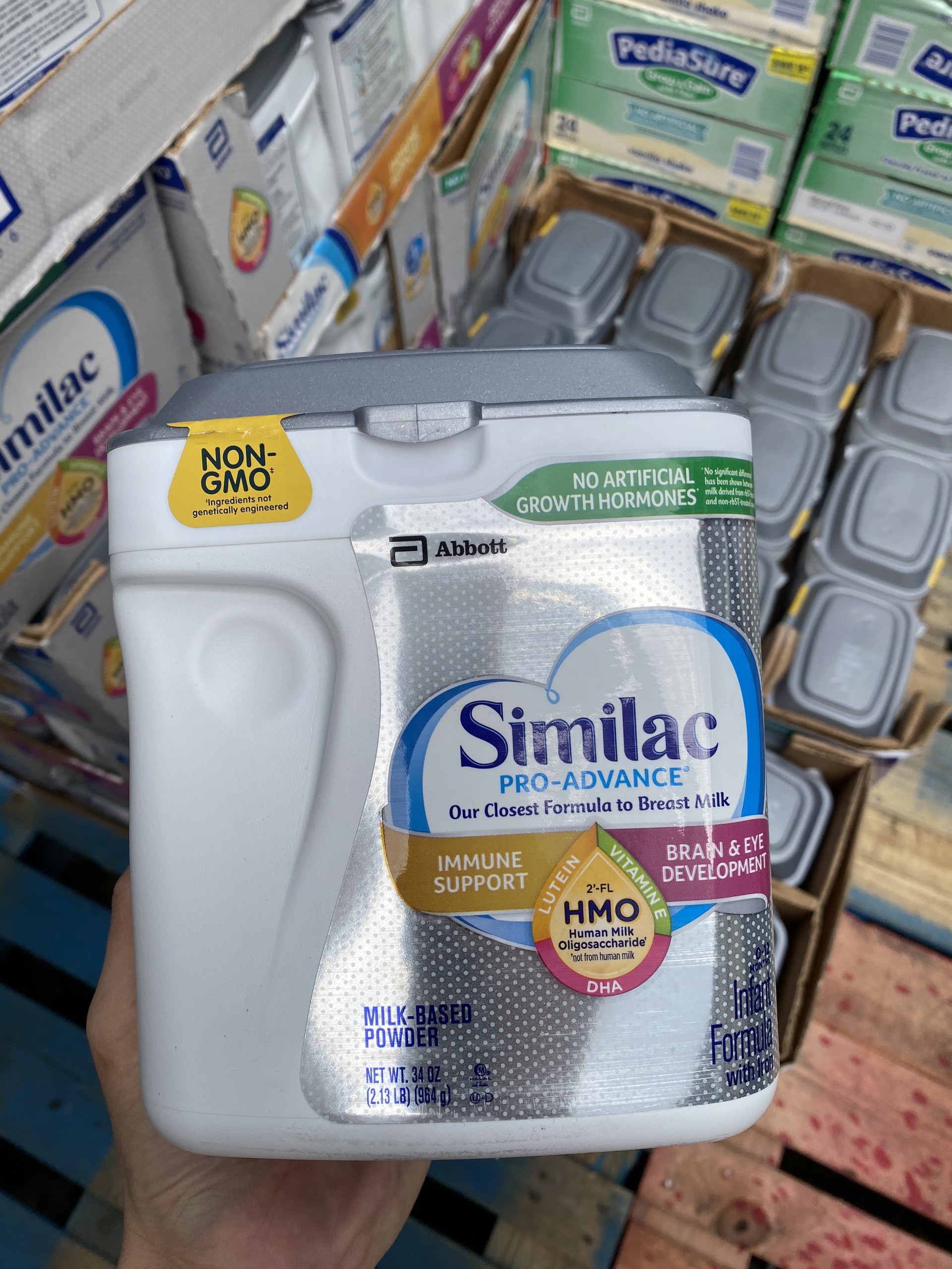 Sữa bột similac pro-advance hmo non-gmo mỹ 964g