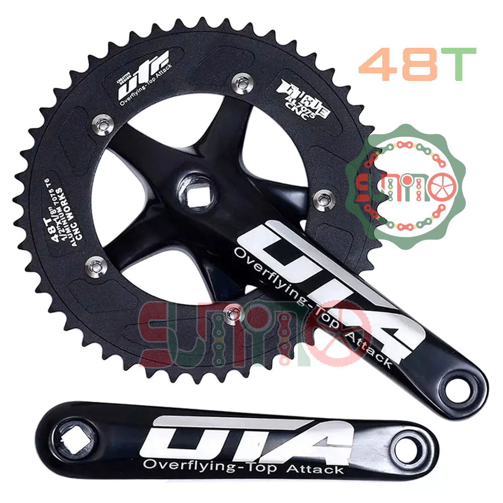 Giò dĩa cốt vuông nhôm OTA 48T cho xe đạp fixed gear