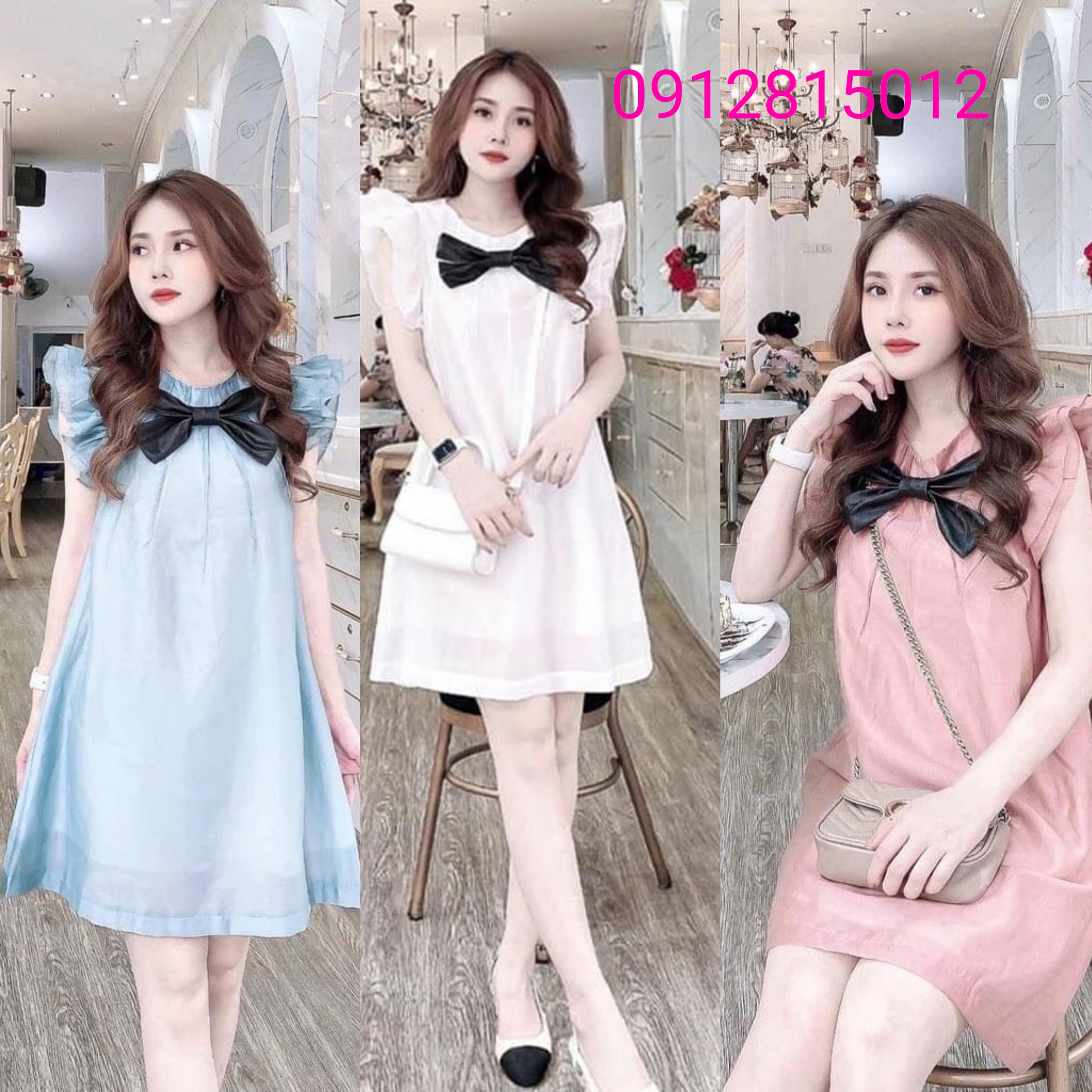 Váy bầu đẹp - Đầm bầu suông voan lớp thời trang