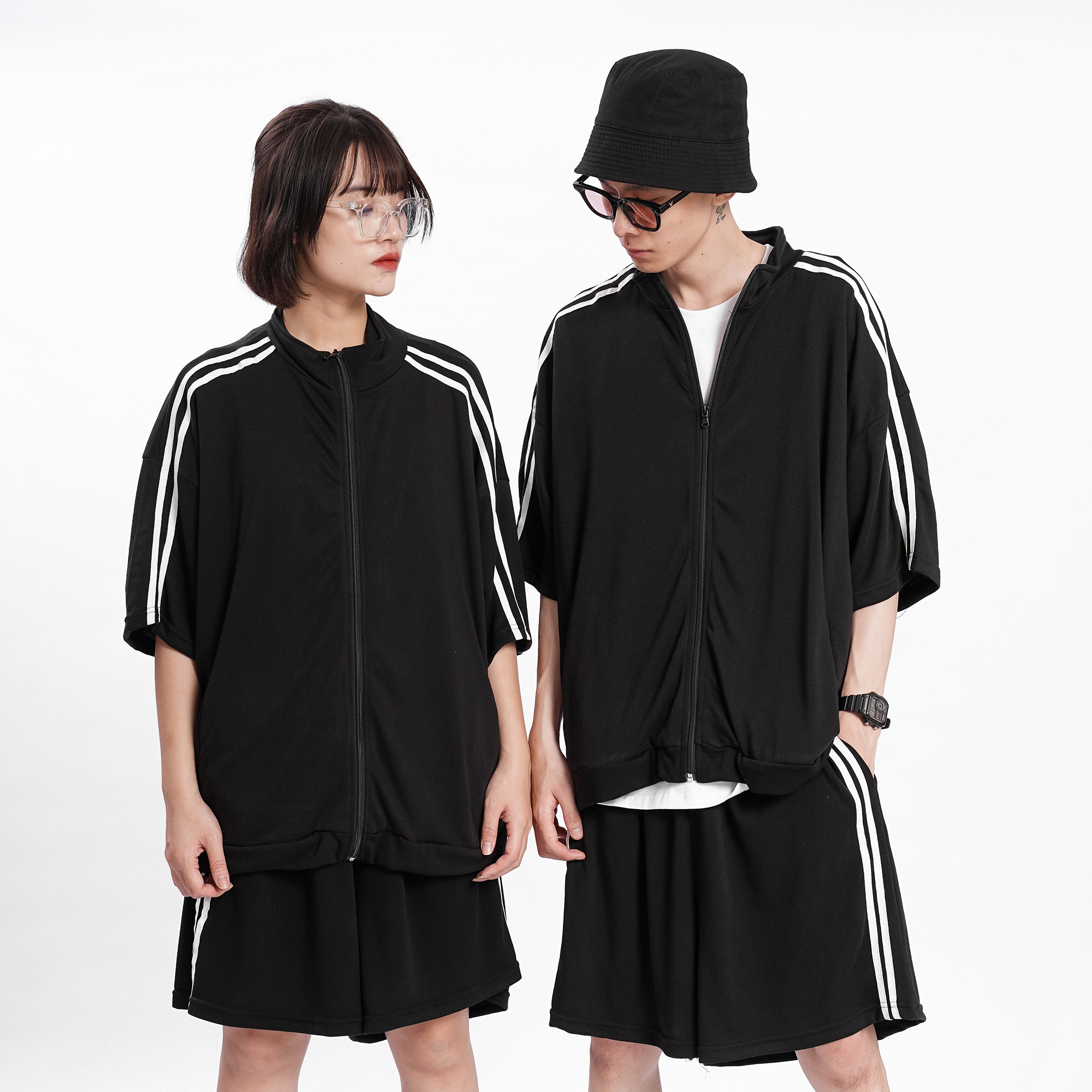 Bộ đồ thể thao NỈ TOMC 2 N7 Basic Tee tay lỡ Oversize form rộng thời trang phong cách Hàn Quốc Ullzang