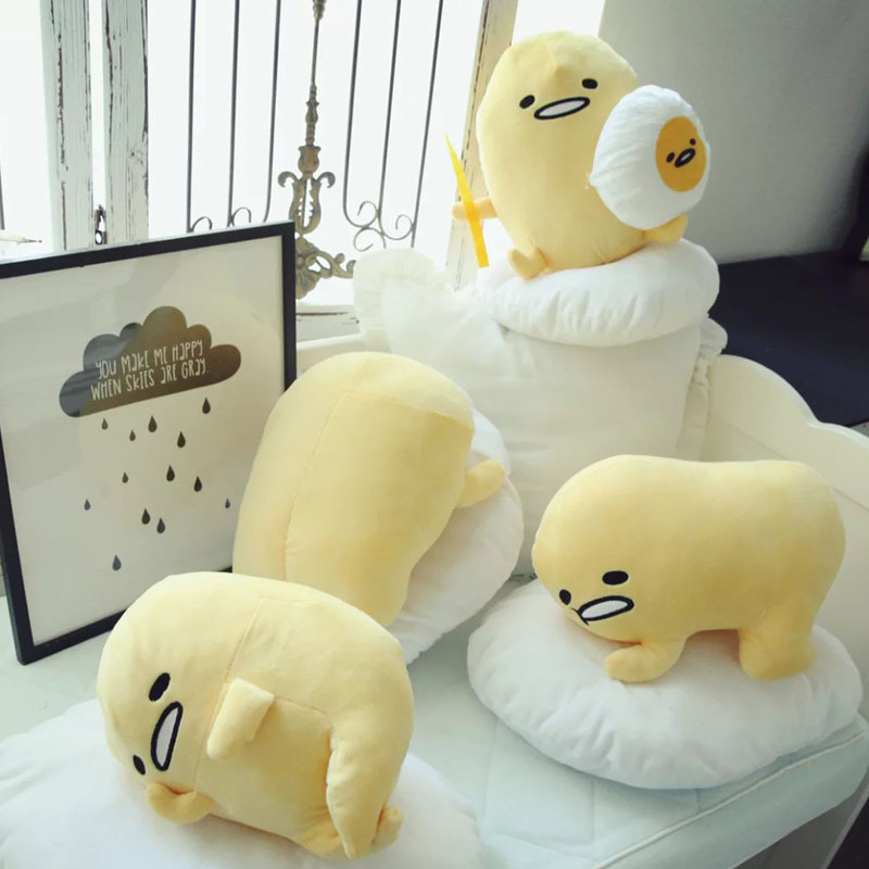 Gudetama Lười Biếng Trứng Jun Lòng Đỏ Trứng Anh Trai Phim Hoạt Hình Búp Bê Gối Đồ Chơi Sang Trọng Quà Tặng