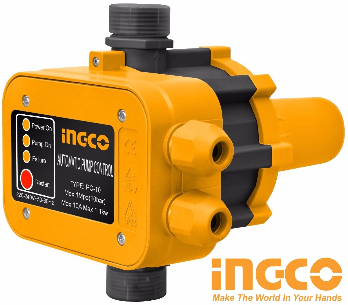 Rờ le tự động bơm nước bằng áp suất automatic pump control 10bar 10a ingco waps001