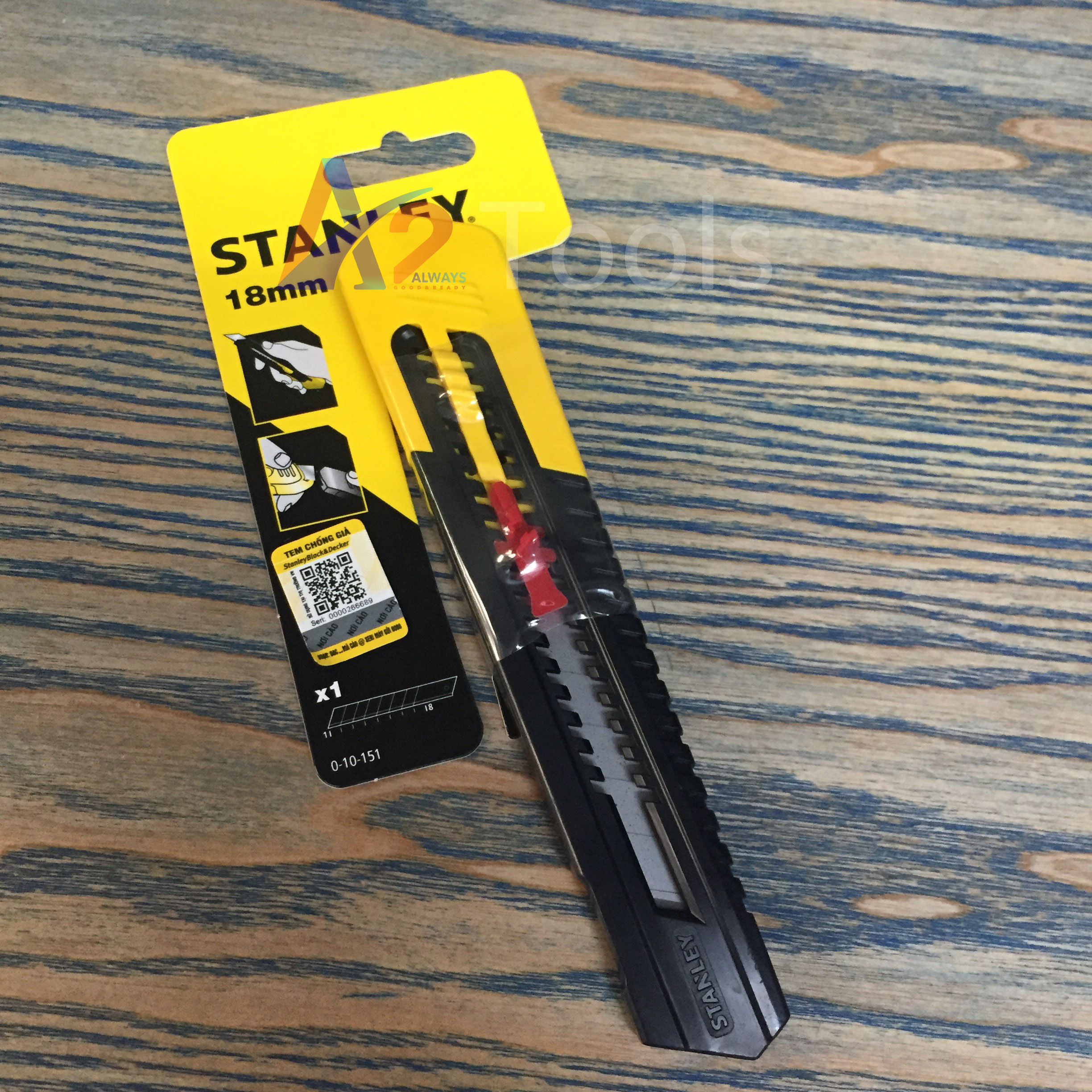Dao rọc giấy 18mm stanley 0-10-151