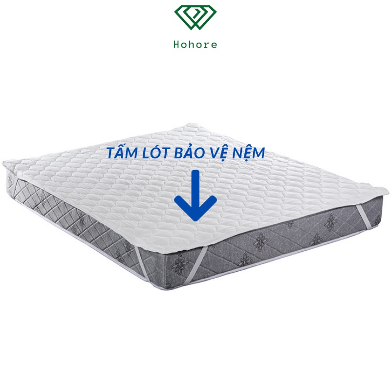 Tấm lót bảo vệ nệm không bị ẩm mốc xuống cấp, tăng độ êm ái cho nệm đủ kích thước