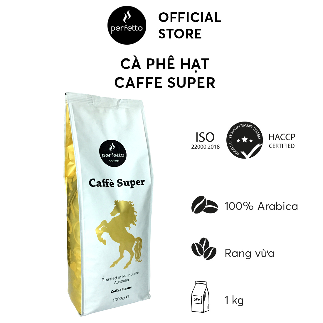 Cà phê hạt nhập khẩu Caffe Super