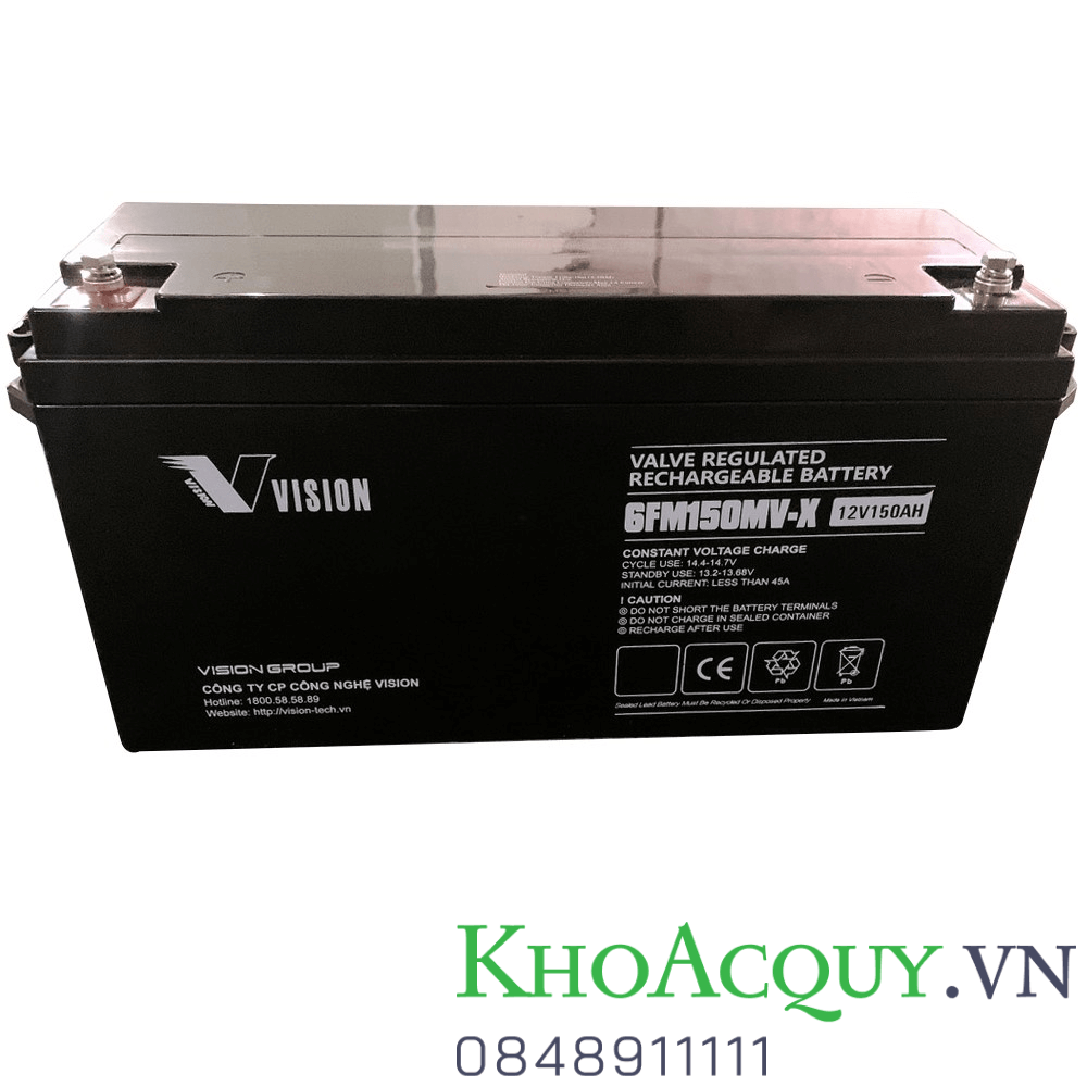 Ắc quy vision 6fm150mv-x 12v 150ah