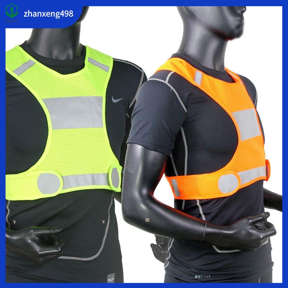 ZHANXENG498 Phản quang Áo chạy bộ Thoáng khí Polyester Áo vest ngoài trời Ngầu Áo phản quang thể thao Chạy Bộ