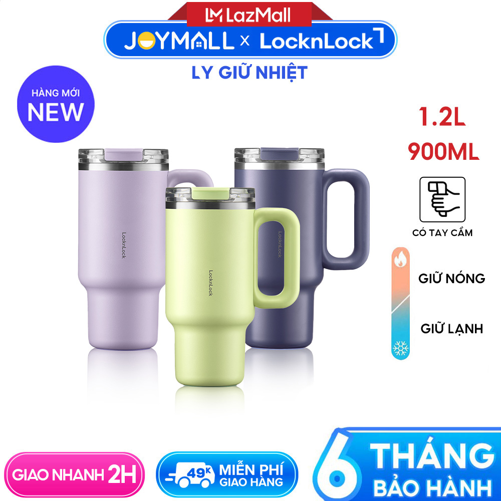 Ly Giữ Nhiệt LocknLock Balance Grip Tumbler LHC4397 900ml LHC4398 1.2L Hàng Chính Hãng - JoyMall