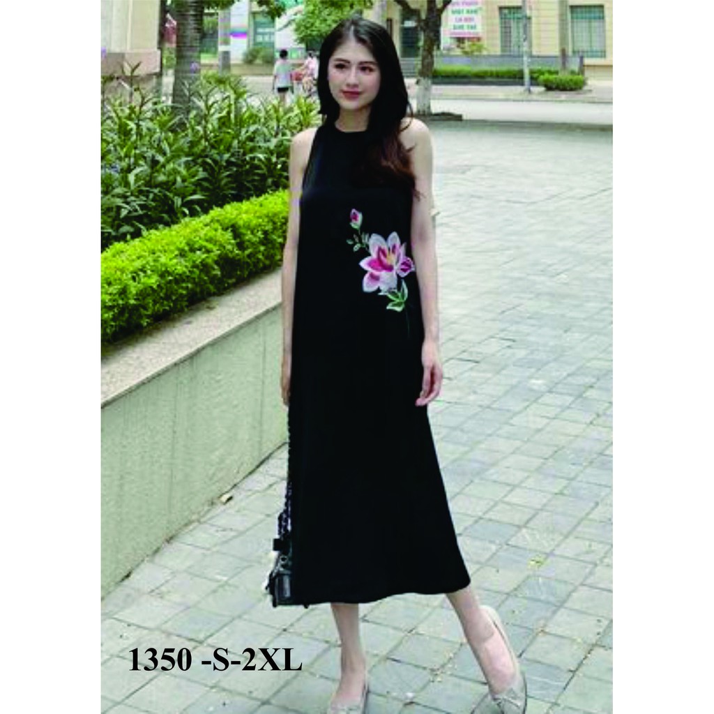 Rập giấy đầm suông sát nách mã 1350