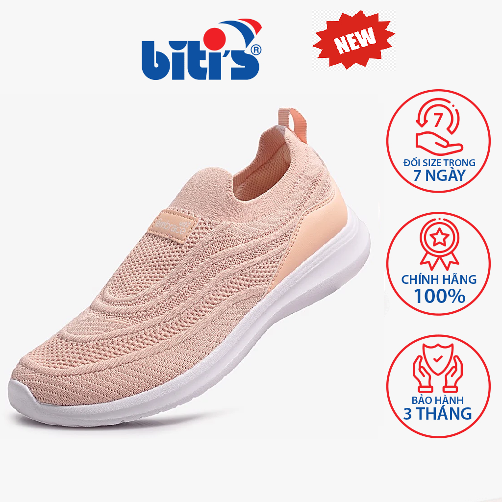 Giày thể thao nữ biti's êmbrace bsw001500kem siêu nhẹ