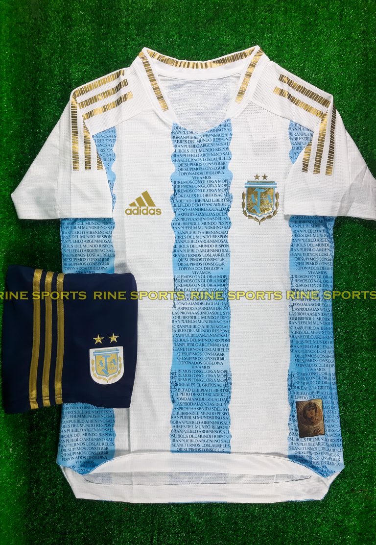 Bộ áo đá bóng ARGENTINA - Arg xanh kỉ niệm Super ( F1 ) hàng thailand Giống thi đấu 99%