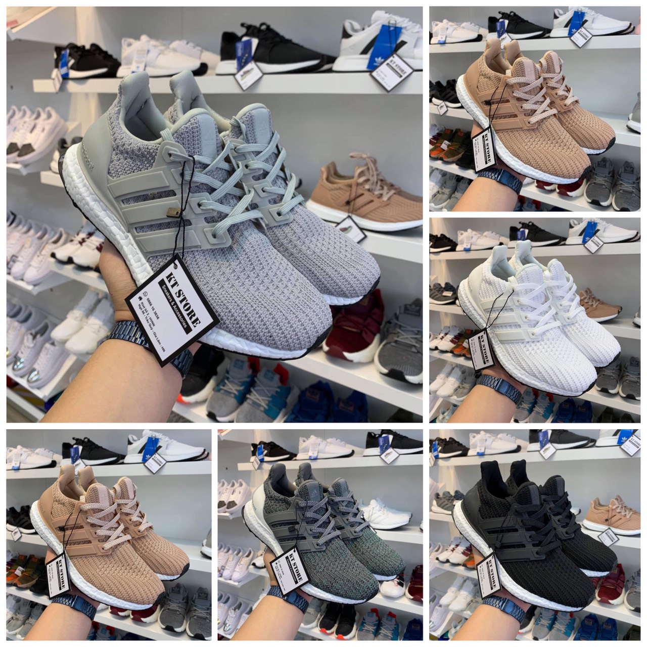 Giày thể thao nam nữ, giày sneaker ultra boost 4.0 các màu cao cấp