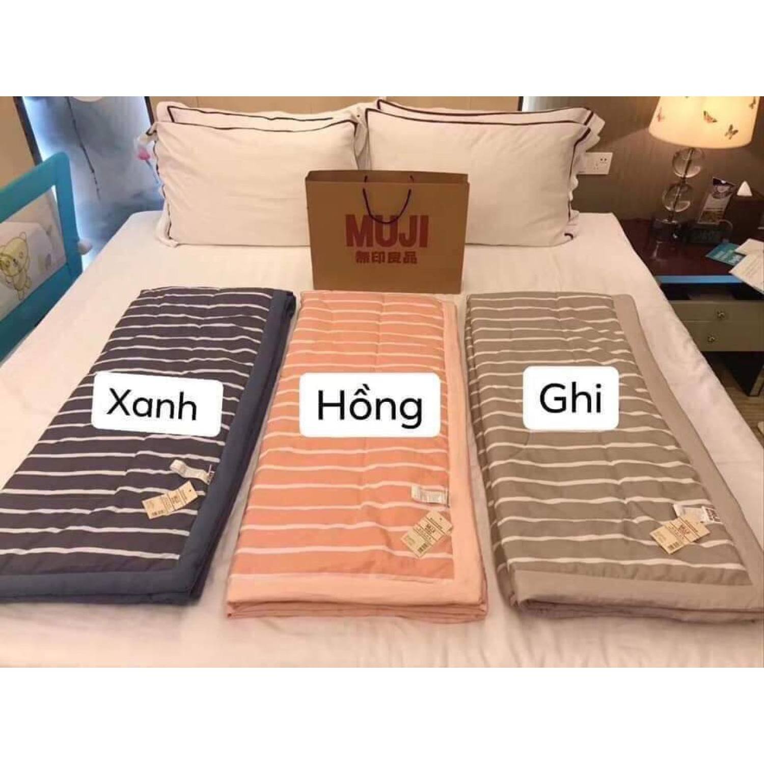 Chăn hè muji xuất nhật kẻ caro t