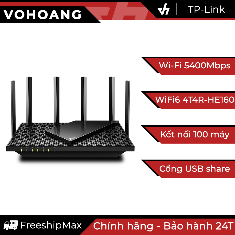 Tp-link archer ax72 - router wi-fi 6 gigabit băng tần kép ax5400