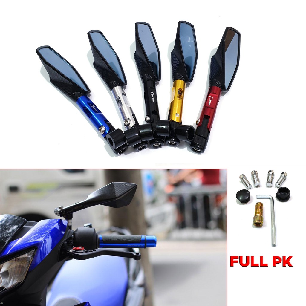 Gương Riroma cao cấp 5 cạnh - Giá 1 cặp; Gương 5 Cạnh Rizoma Lắp mọi loại Xe