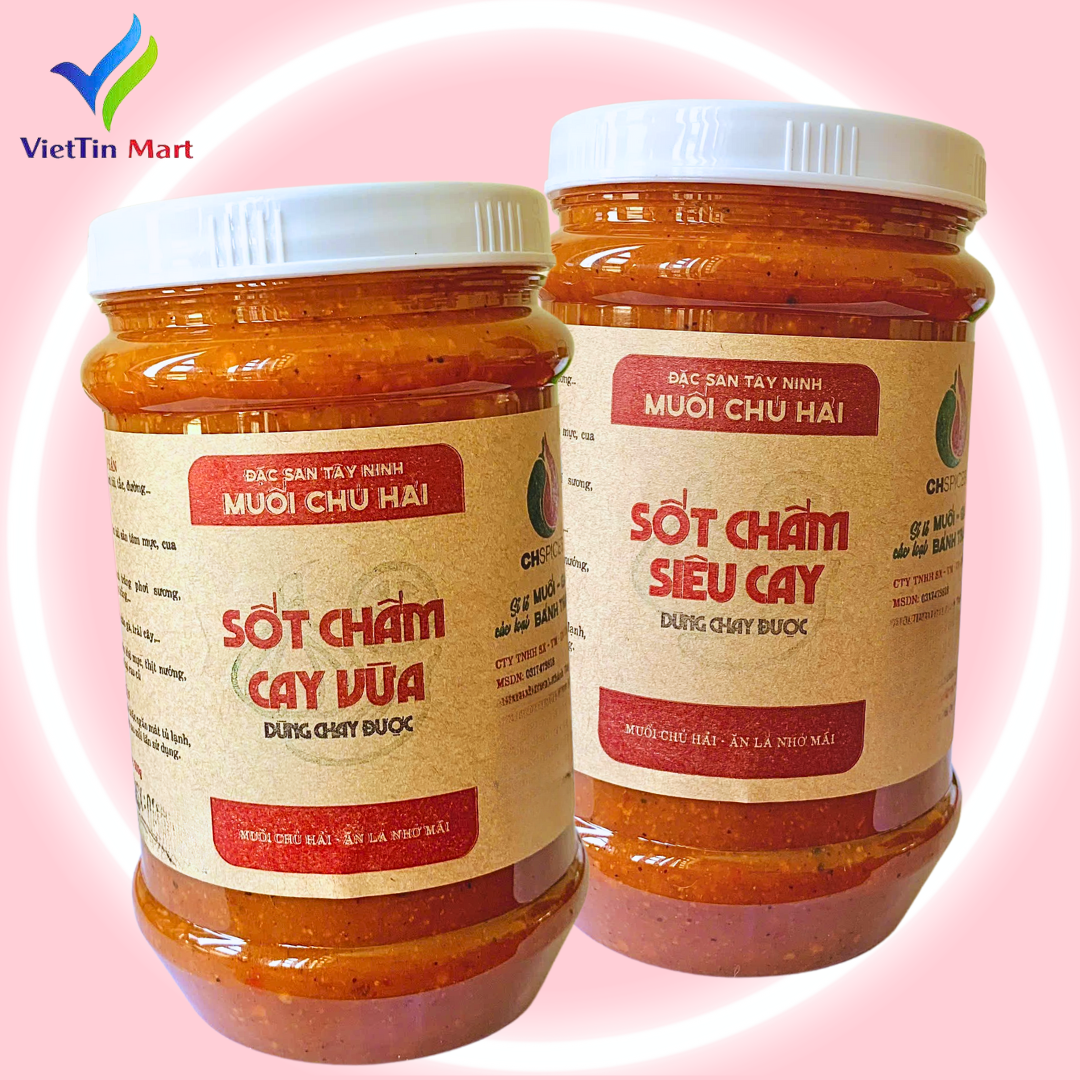 Sốt Chấm Chú Hải Cay Vừa, Siêu Cay - Ăn Chay Được