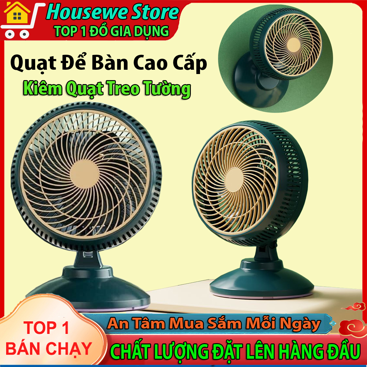 Quạt mini để bàn có thể treo tường có điều khiển từ xa, quạt để bàn văn phòng mini, sử dụng điện 220v - quạt treo tường điều khiển mini, quạt điện để bàn, giường ngủ, quạt cây đứng loại nhỏ, quạt hộp để bàn