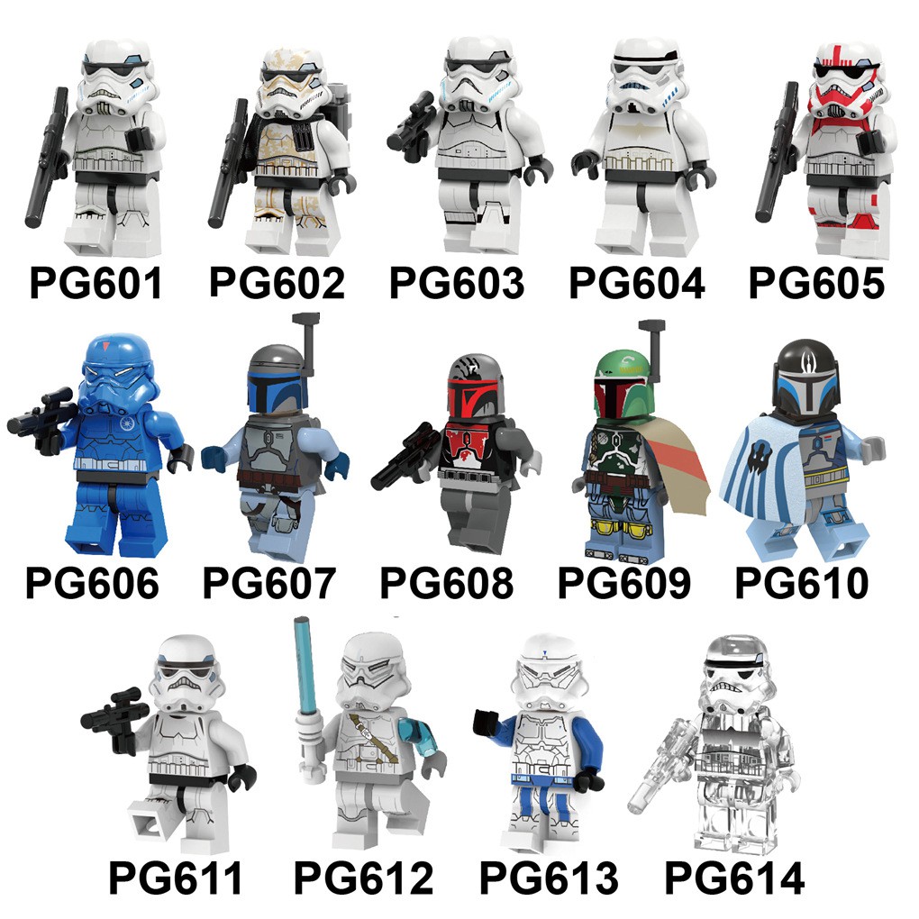 Mini Star Wars Các Mẫu Nhân Vật Lính Trooper Nhiều Phiên Bản Khác Nhau