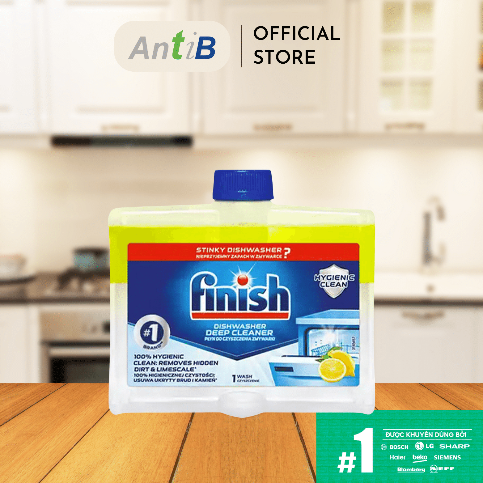 Dung Dịch Tẩy Rửa Máy Rửa Chén Bát Finish Dishwasher Deep Cleaner 250ml