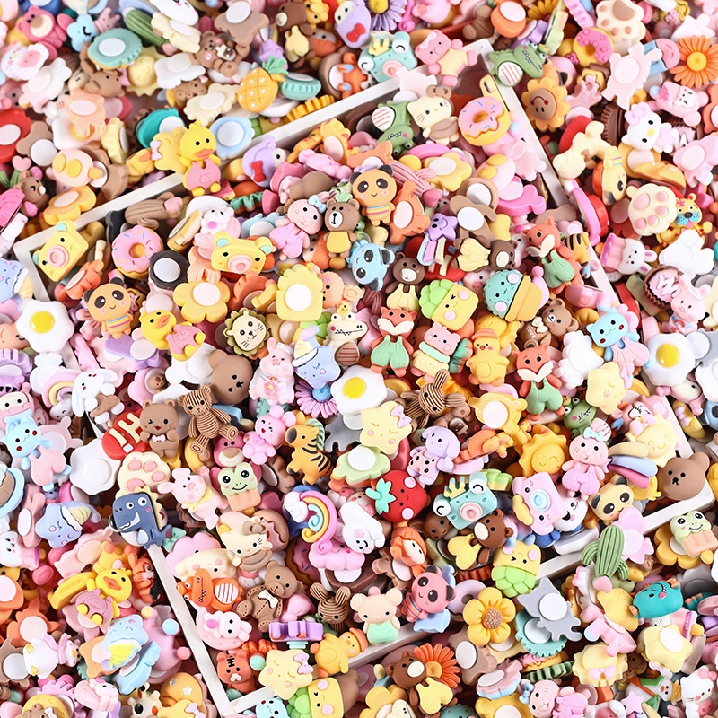 Charm 3d trang trí ốp điện thoại, bình nước có sẵn keo