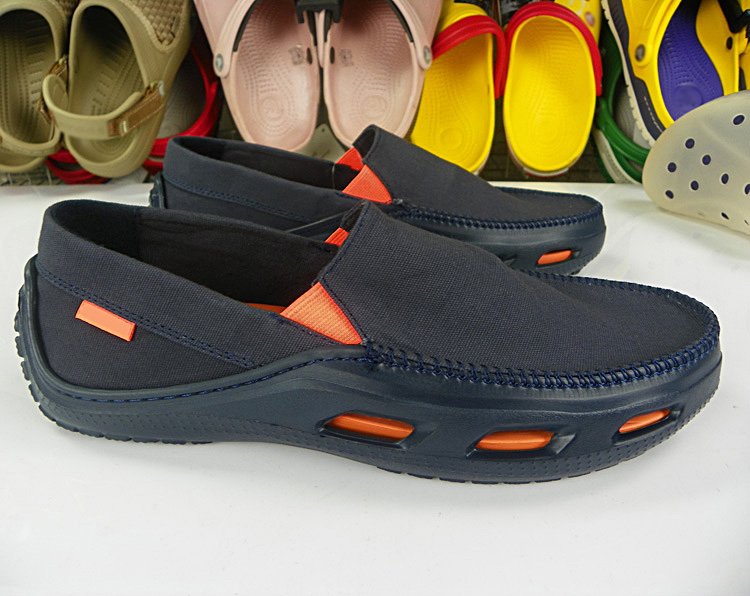 Giày vải crocs tideline canvas cho nam chuẩn xịn full box màu navy