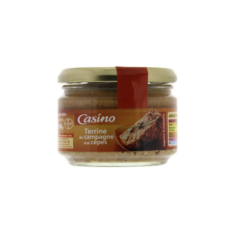 Terrine Nấm Heo Casino 180g Chính hãng - Casino Terrine de Campagne aux Cépes 180g
