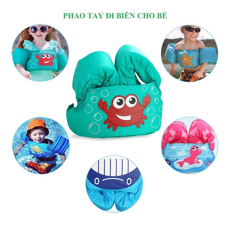 Phao bơi tay đi biển cho bé
