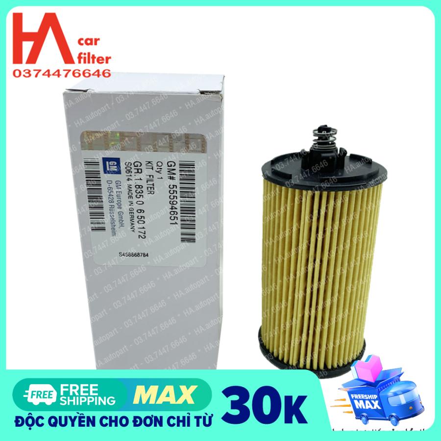 Lọc dầu nhớt Chevrolet Orlando 1.4 & 1.8, Trax, Aveo T300 1.6