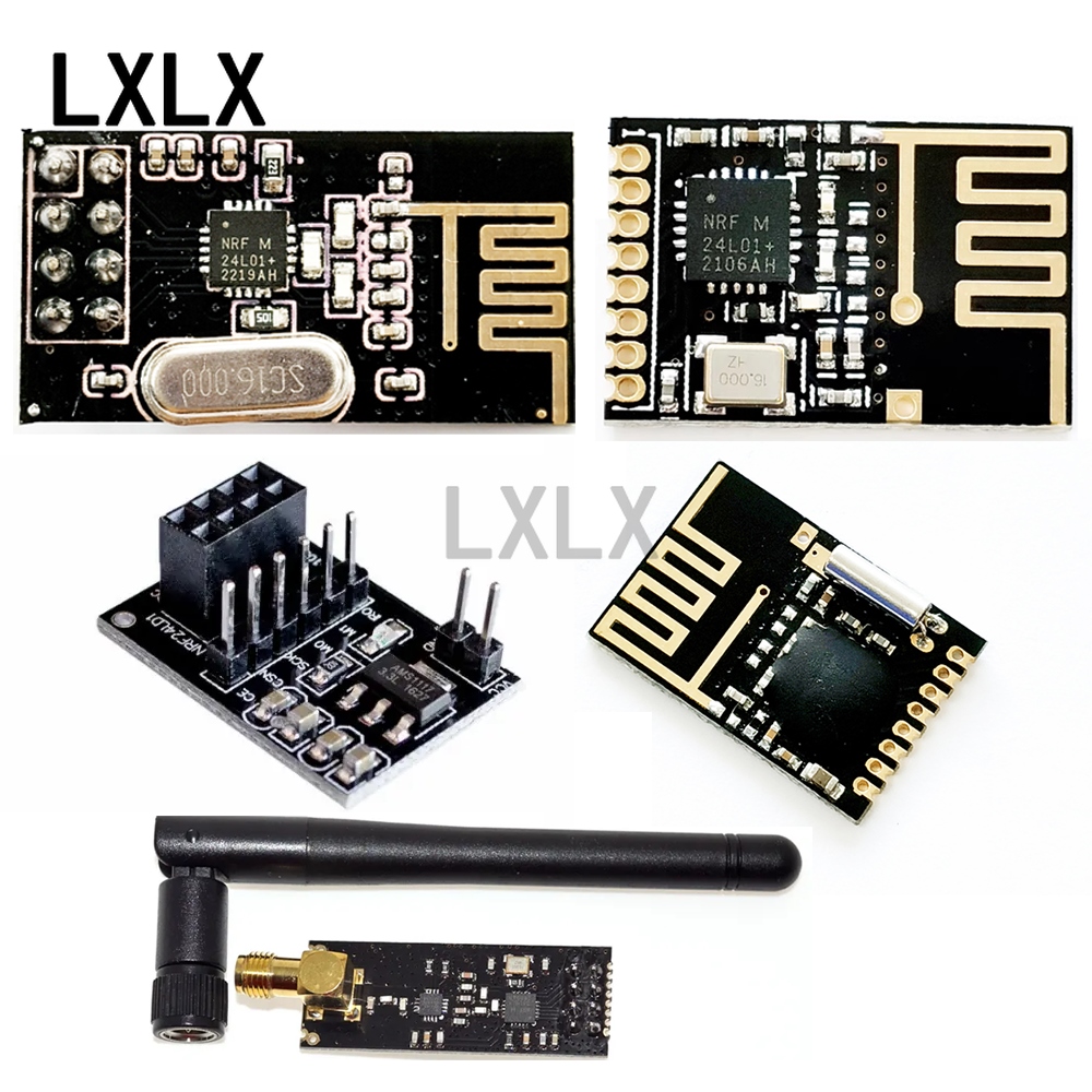 【YF】○☾  1PCS NRF24L01  2.4G Data Transmission Module 2.4GHz NRF24L01 Enhanced NRF24L01 PA LNA 1000m 