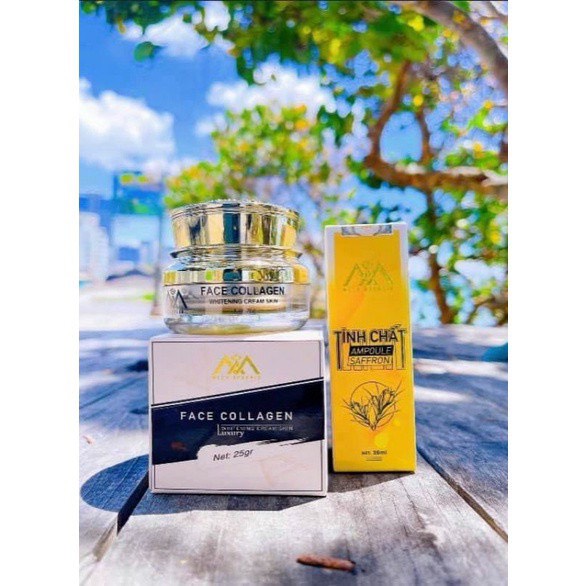 Combo face dna cá hồi và tinh chất saffron chính hãng