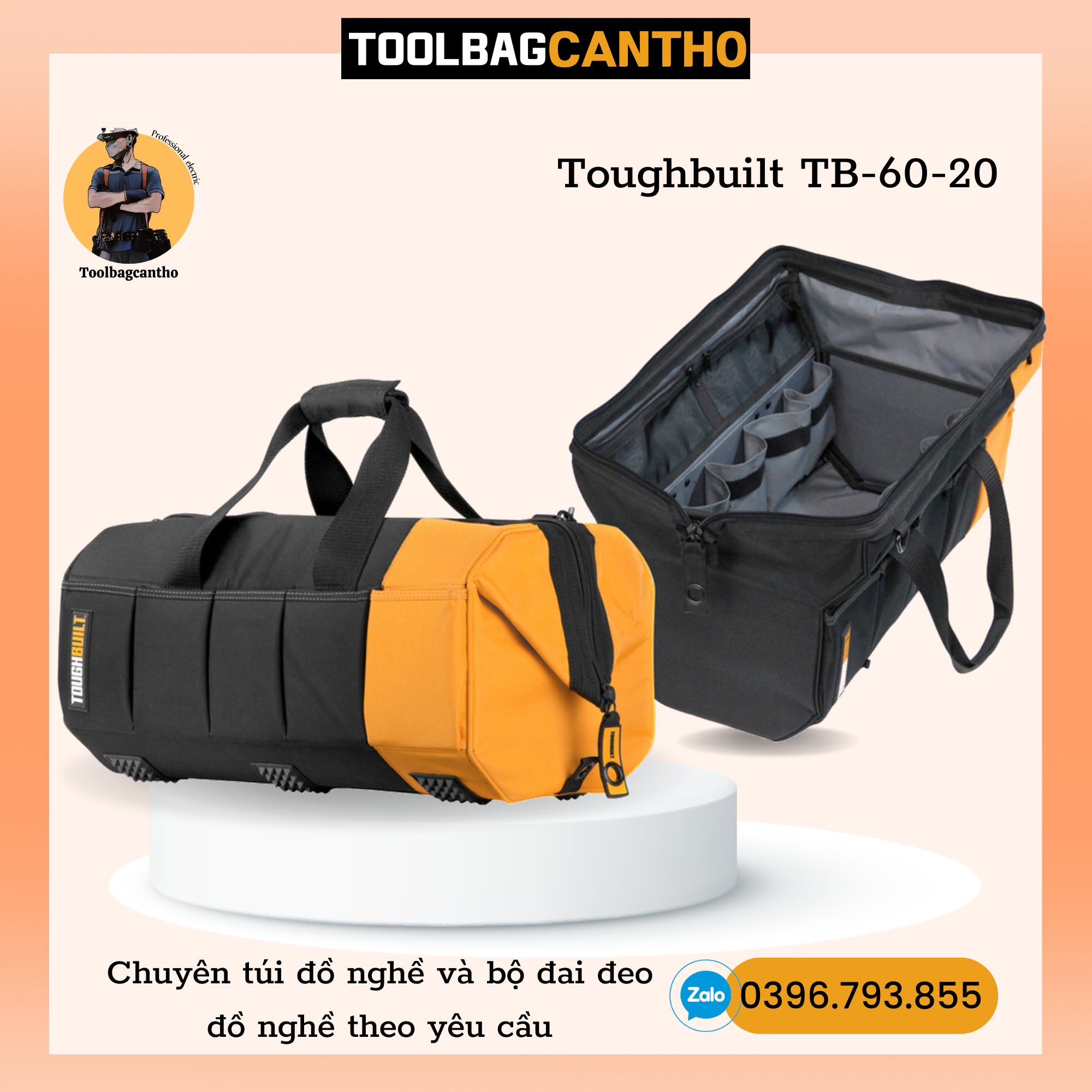 Túi xách đồ nghề toughbuilt tb-60-20 20 inch