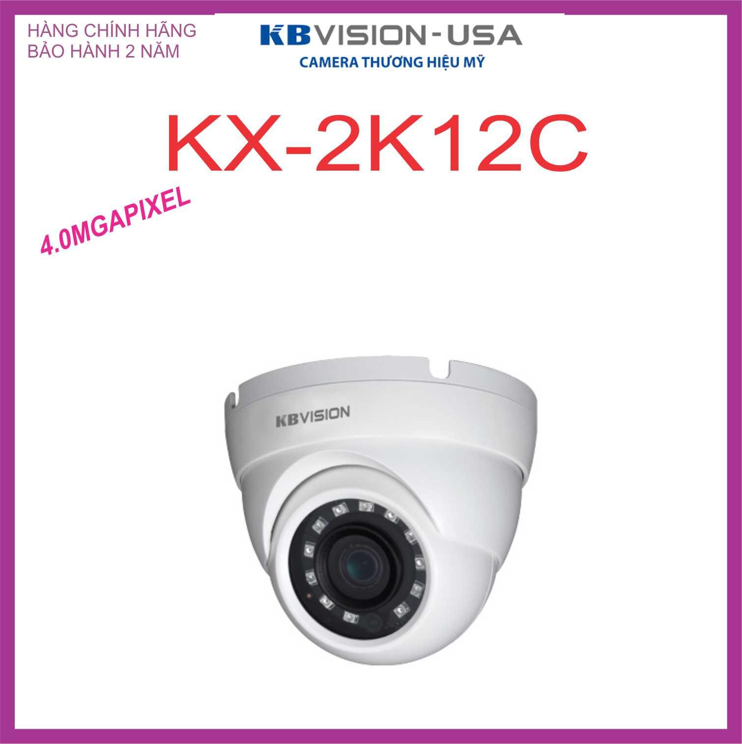 Camera kbvsion dome hdcvi hồng ngoại kx-2k12c 4.0 megapixel