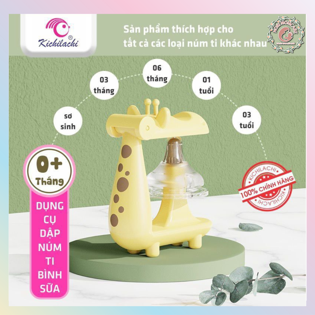 Dụng Cụ Đục Lỗ Núm Ti Kichilachi - Dập lỗ núm ti bình sữa - Bấm núm ti cho bé