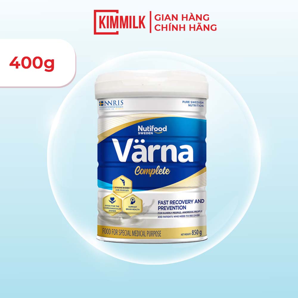 Sữa bột Varna Complete lon 850g dinh dưỡng phục hồi sức khỏe
