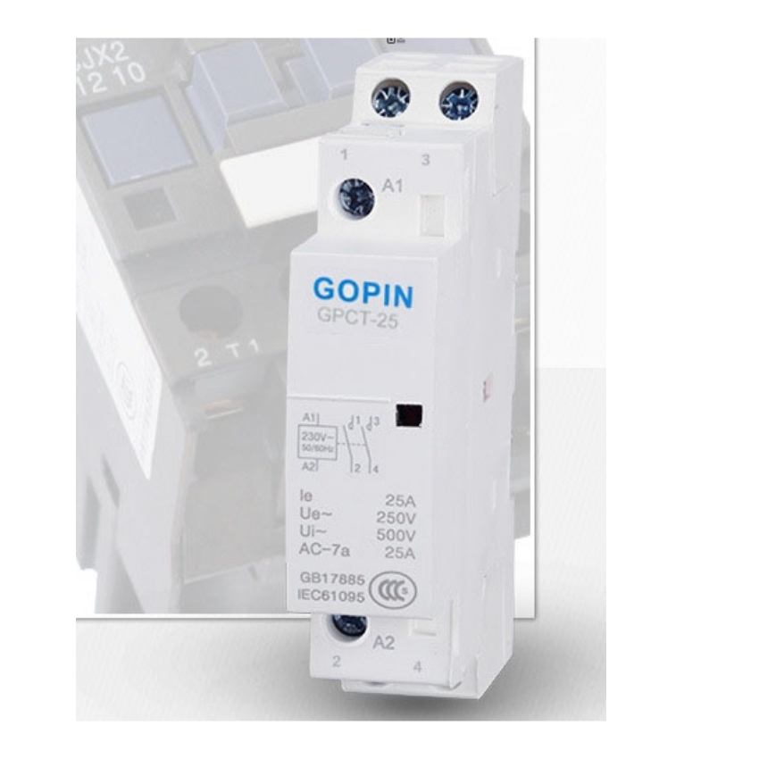 Bộ Khởi động từ 1P 25A ,Contactor Goping công suất lớn GPCT-25 25A/220V (Xám)