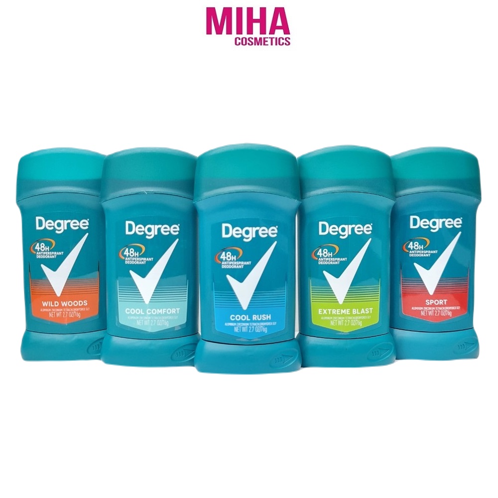 Lăn Sáp Khử Mùi Cho Nam Degree Men Cool Rush 48H Antiperspirant 76g Mỹ