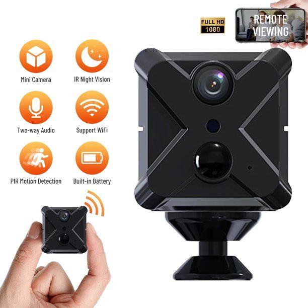 Camera wifi nhỏ gọn không dây x9 1080p wifi không dây hd quan sát ban đêm pin khỏe ir camera an ninh gia đình quan sát từ xa trên điện thoại, thích hợp làm camera an ninh giám sát, hỗ trợ ios, android